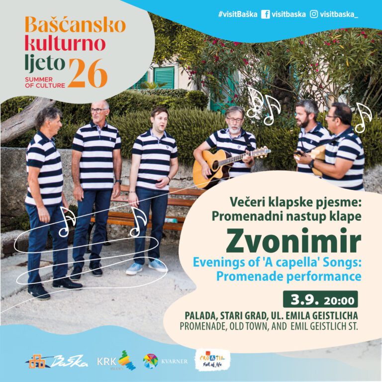 Evenings of Klapa Singing: Promenade performance by Klapa Zvonimir