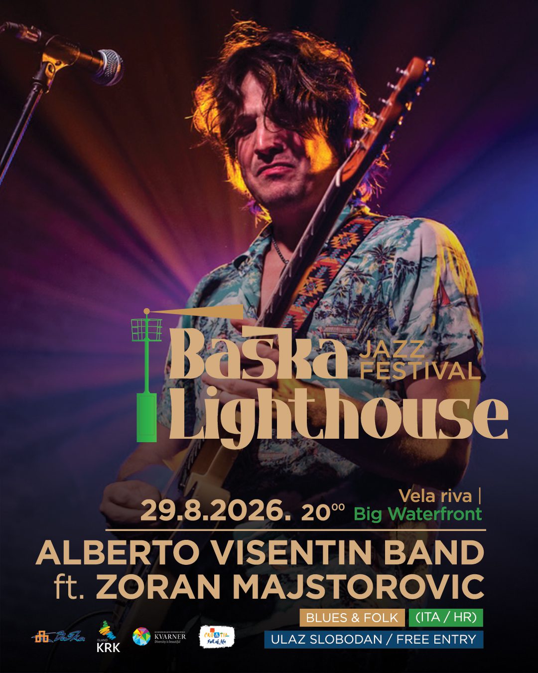 Baška Lighthouse Jazz Festival Alberto Visentin Band ft. Zoran Majstorovic