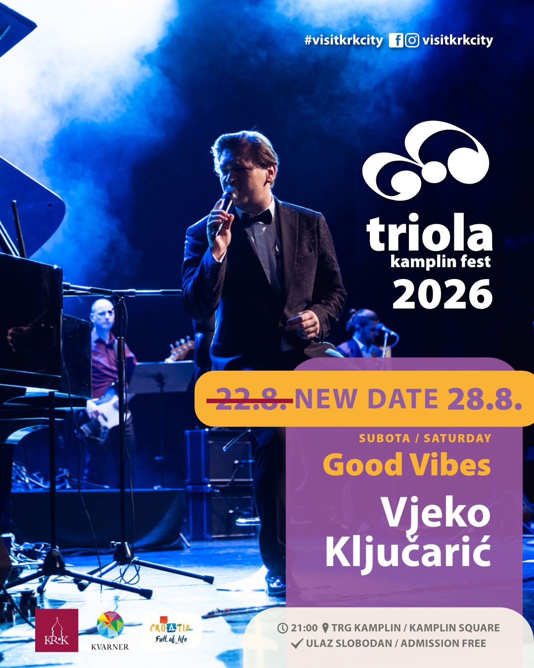 Vjeko Ključarić u gradu Krku