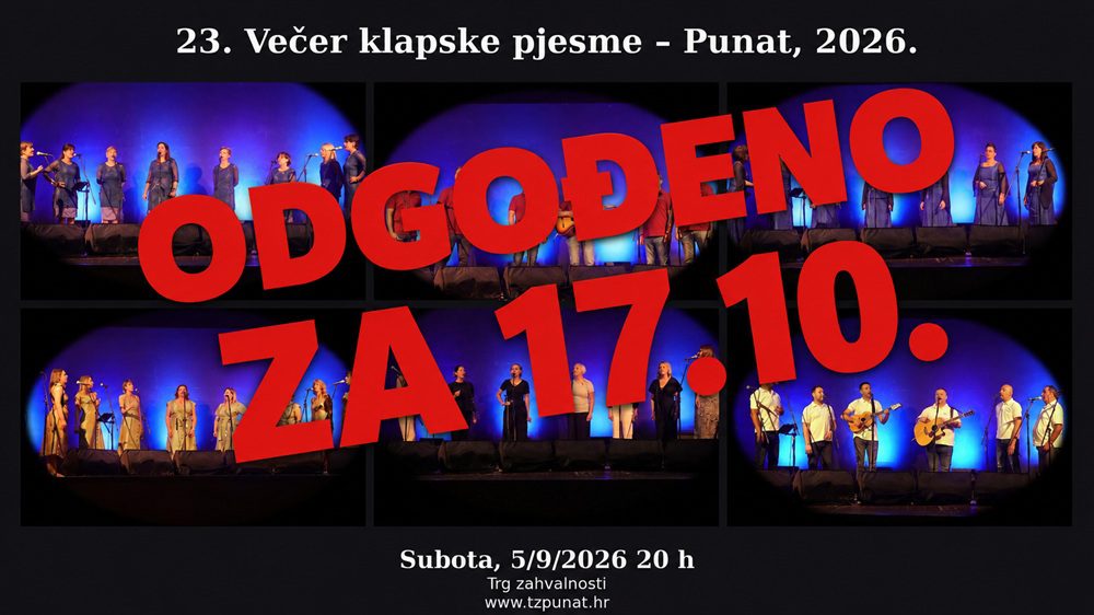 Traditional Croatian Vocal Music Evening – Rescheduled to 17 October