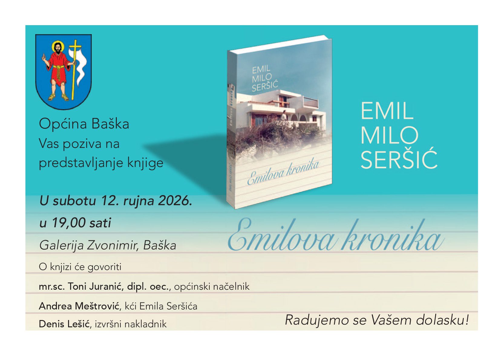 Predstavljanje knjige “Emilova kronika” Emila Mila Seršića